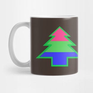 Polysexual/Polyromantic Pride: Christmas Tree Mug